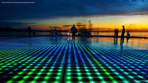 ‘Greeting to the Sun’ installation by Nikola Bašić, Zadar, Croatia