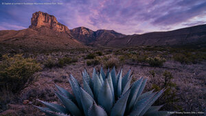 El Capitan at sunrise in Guadalupe Mountains National Park, Texas