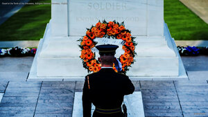 Guard at the Tomb of the Unknowns, Arlington National Cemetery, Virginia