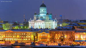 Old Town in Helsinki, Finland