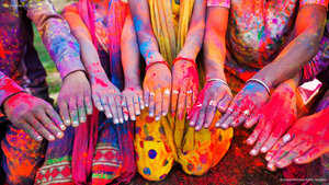 Holi celebration in Jaipur, India