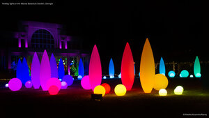 Holiday lights in the Atlanta Botanical Garden, Georgia