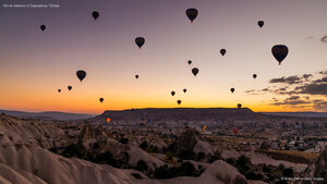 Hot air balloons in Cappadocia, Türkiye