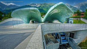 Hungerburgbahn funicular railway station, Innsbruck, Austria