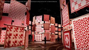 'Infinite Variety: Three Centuries of Red and White Quilts' at the American Folk Art Museum in New York City in 2011, for National Quilting Day