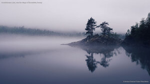 Innerdalsvatna Lake, near the village of Ålvundeidet, Norway