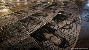 'Inside Out' by JR at the Nathan Phillips Square, Nuit Blanche 2015, Toronto