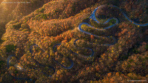 Irohazaka Road in fall, Nikko, Tochigi, Japan
