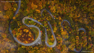 Irohazaka road near Nikkō, Japan