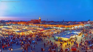 Jemaa el-Fnaa Square in Marrakesh, Morocco