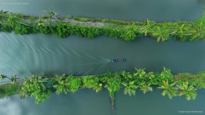Beautiful aerial view of Kerala