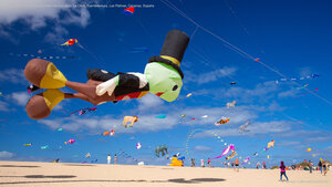 Festival Internacional de Cometas de Corralejo, La Oliva, Fuerteventura, Las Palmas, Canarias, España
