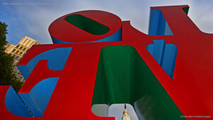 'LOVE' sculpture by Robert Indiana in Philadelphia's Love Park