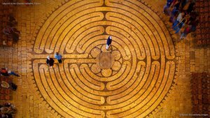 Labyrinth in the Chartres Cathedral, France