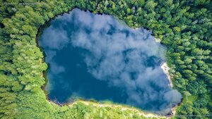 Lake Eibensee in the Austrian Alps near Salzburg