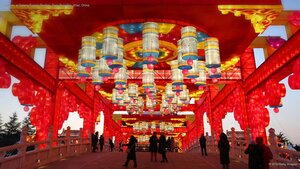 Lanterns at Datang Furong Garden, Tang Paradise, Xi'an, China