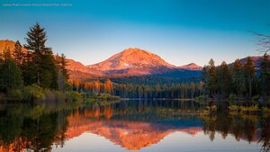 Lassen Peak in Lassen Volcanic National Park, California