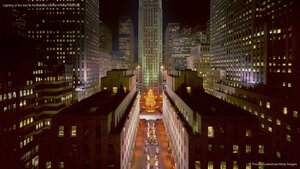 Lighting of the tree at Rockefeller Center in New York City