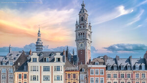 Le beffroi de la Chambre de Commerce, Lille, Hauts-de-France