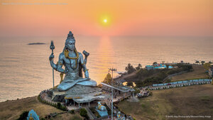 Statue of Shiva at Murudeshwara Temple, Uttara Kannada, Karnataka