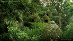 Meditation domes at the Beatles Ashram in Rishikesh, India