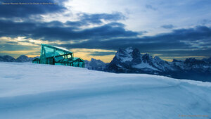 Messner Mountain Museum in the Clouds on Monte Rite, Italy