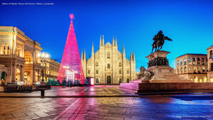 Albero di Natale, Piazza del Duomo, Milano, Lombardia