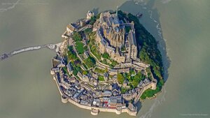 Mont Saint-Michel, France, for its annual marathon