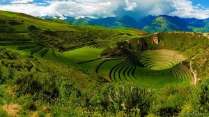 Moray Inca ruins near Maras, Peru