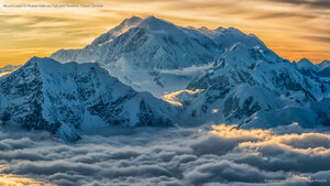 Mount Logan in Kluane National Park and Reserve, Yukon, Canada