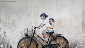 Mural in George Town, Penang, Malaysia