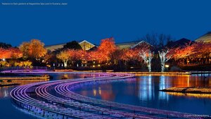 Nabana-no-Sato gardens at Nagashima Spa Land in Kuwana, Japan