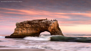 Natural Bridges State Beach in Santa Cruz, California