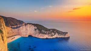 Navagio Beach at Zakynthos, Greece