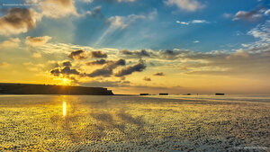 Arromanches-les-Bains in Normandy, France