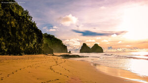 Pôr do sol em Fernando de Noronha