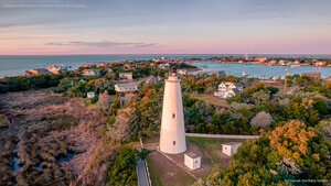 Ocracoke Lighthouse on Ocracoke Island, North Carolina