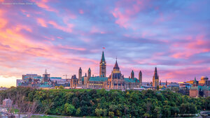 Parliament Hill in Ottawa, Ontario, Canada