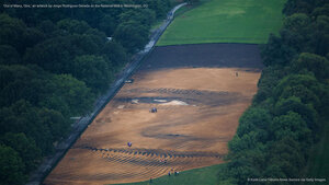 'Out of Many, One,' an artwork by Jorge Rodríguez-Gerada on the National Mall in Washington, DC