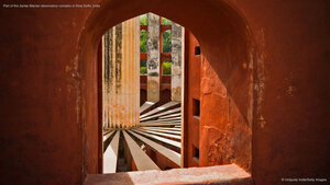 Part of the Jantar Mantar observatory complex in New Delhi, India