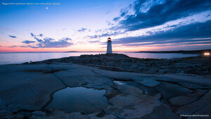 Peggy's Point Lighthouse, Atlantic Coast, Nova Scotia, Canada