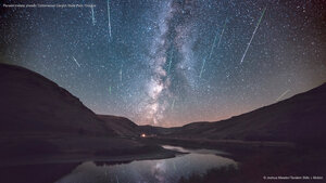 Perseid meteor shower, Cottonwood Canyon State Park, Oregon
