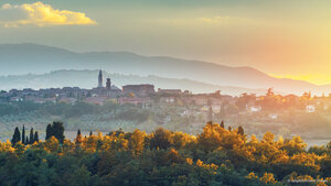 Town of Pienza in Tuscany, Italy