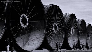 Pipe segments for the Fort Peck Dam in Montana