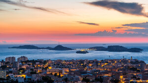 View of Château d'If in the port of Marseille, France