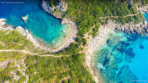 Porto Timoni beach, Corfu, Greece