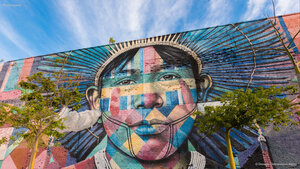 Mural de Eduardo Kobra ‘Povos Nativos dos 5 continentes’