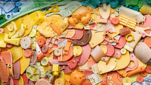 'Priscilla the Parrotfish' art installation at Como Park Zoo & Conservatory, St. Paul, Minnesota
