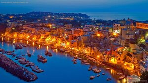 Procida Island in the Gulf of Naples, Italy