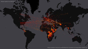 Refugee migration from 2000-2016